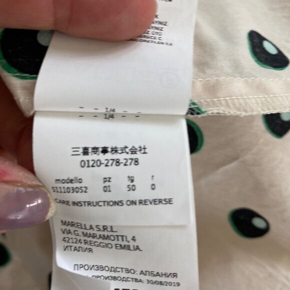 Polka Dot Cream Blouse - Picture 6 of 9